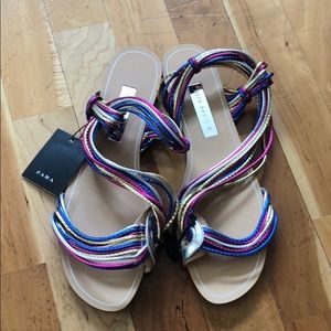 Zara Basic women’s sandals size 9 NWT